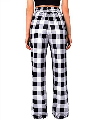 Womens Comfortable Plaid Lounge Pants