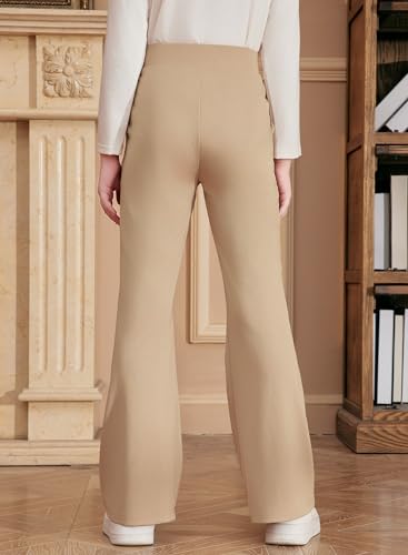 Teen Girls' Bell Bottom School Uniform Pants Size 6-15